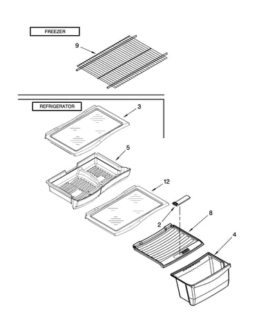 Shelf parts, optional parts