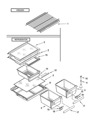 Shelf parts, optional parts