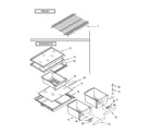 Inglis IPT164301 shelf parts, optional parts diagram