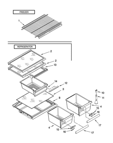Shelf parts, optional parts