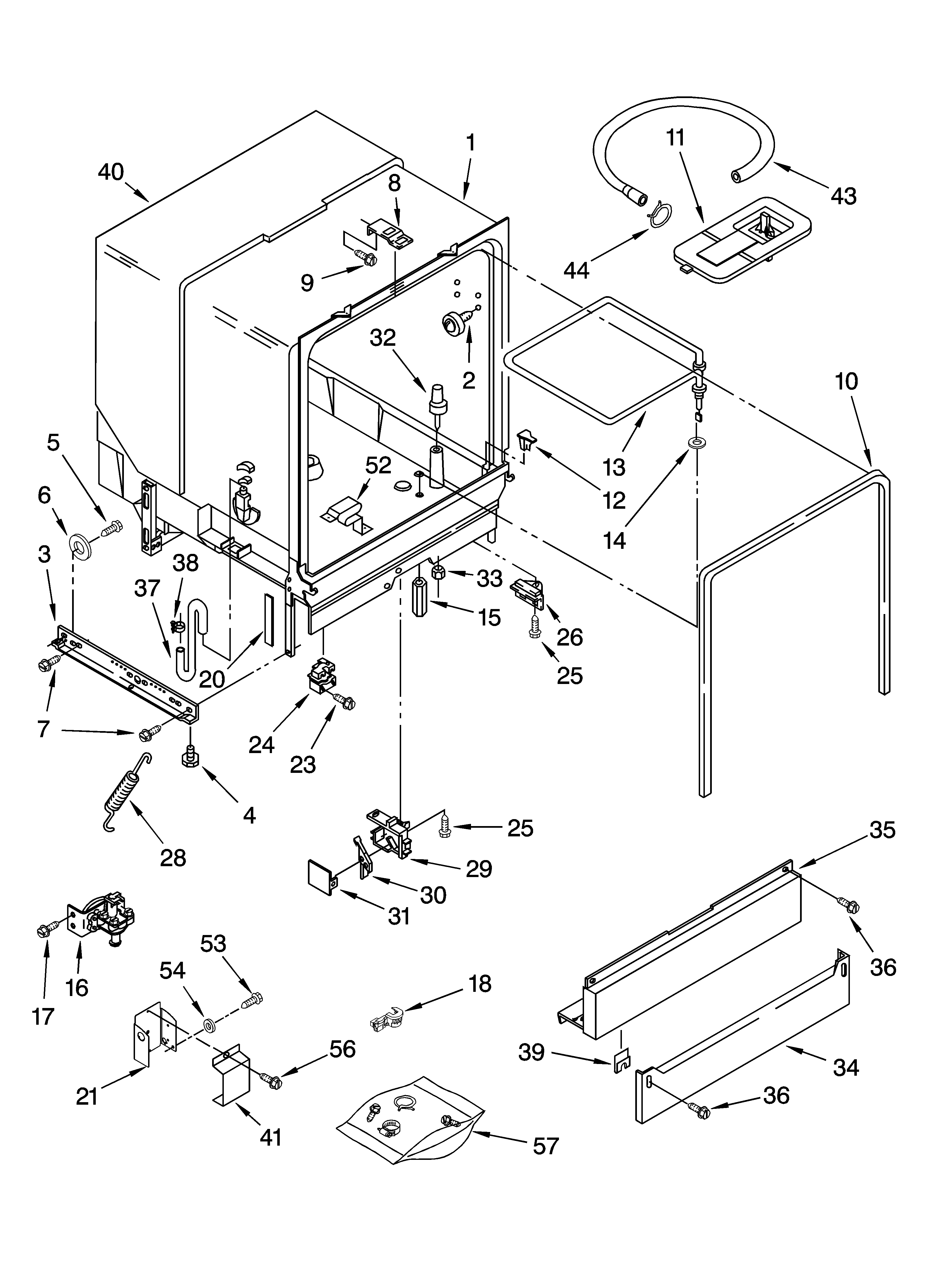 Tub assembly parts