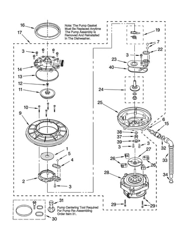 Pump and motor parts