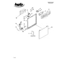 Inglis IPU58462 frame and console parts diagram