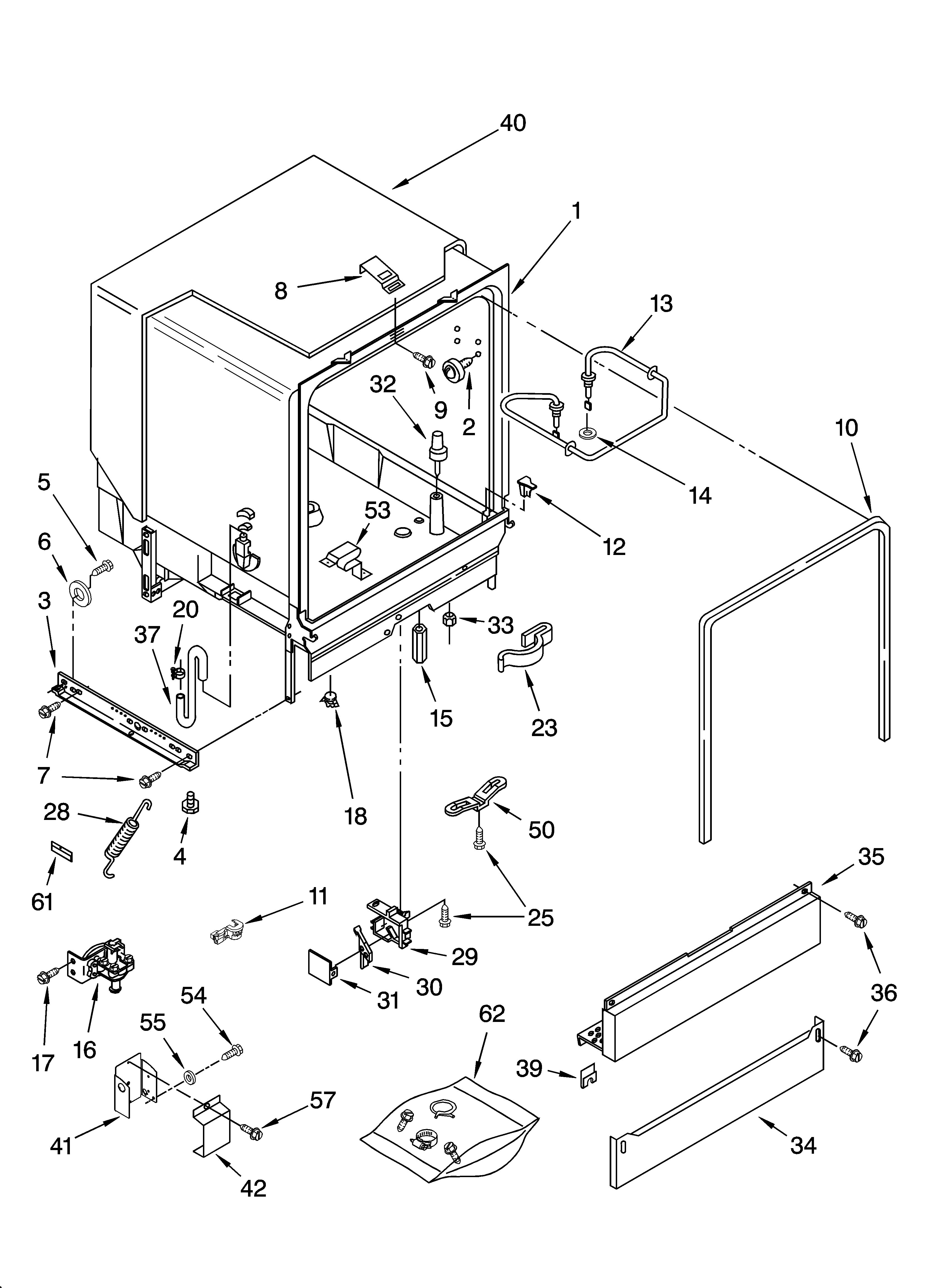 Tub assembly parts