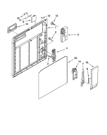 Inner door parts