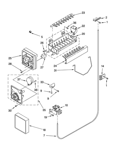Icemaker parts, optional parts