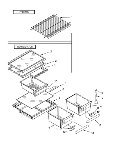 Shelf parts, optional parts