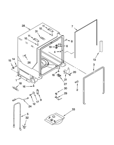 Tub and frame parts