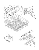 Upper rack and track parts