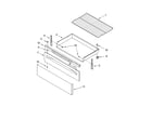 Whirlpool WERP3101SB1 drawer & broiler parts diagram