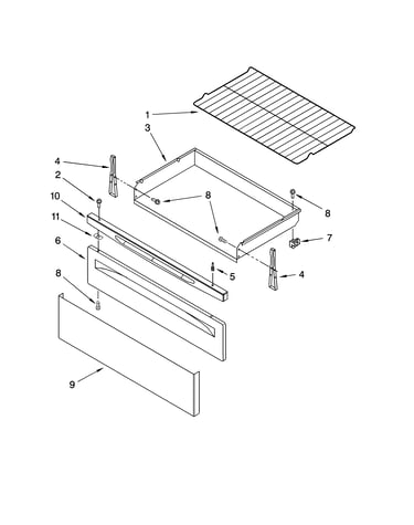 Drawer & broiler parts