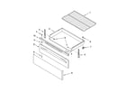 Whirlpool WERP4110SB1 drawer & broiler parts diagram