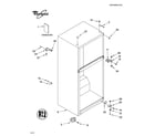 Whirlpool YET18RKXJW00 cabinet parts diagram