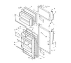 Whirlpool YET18RKXJW00 door parts diagram