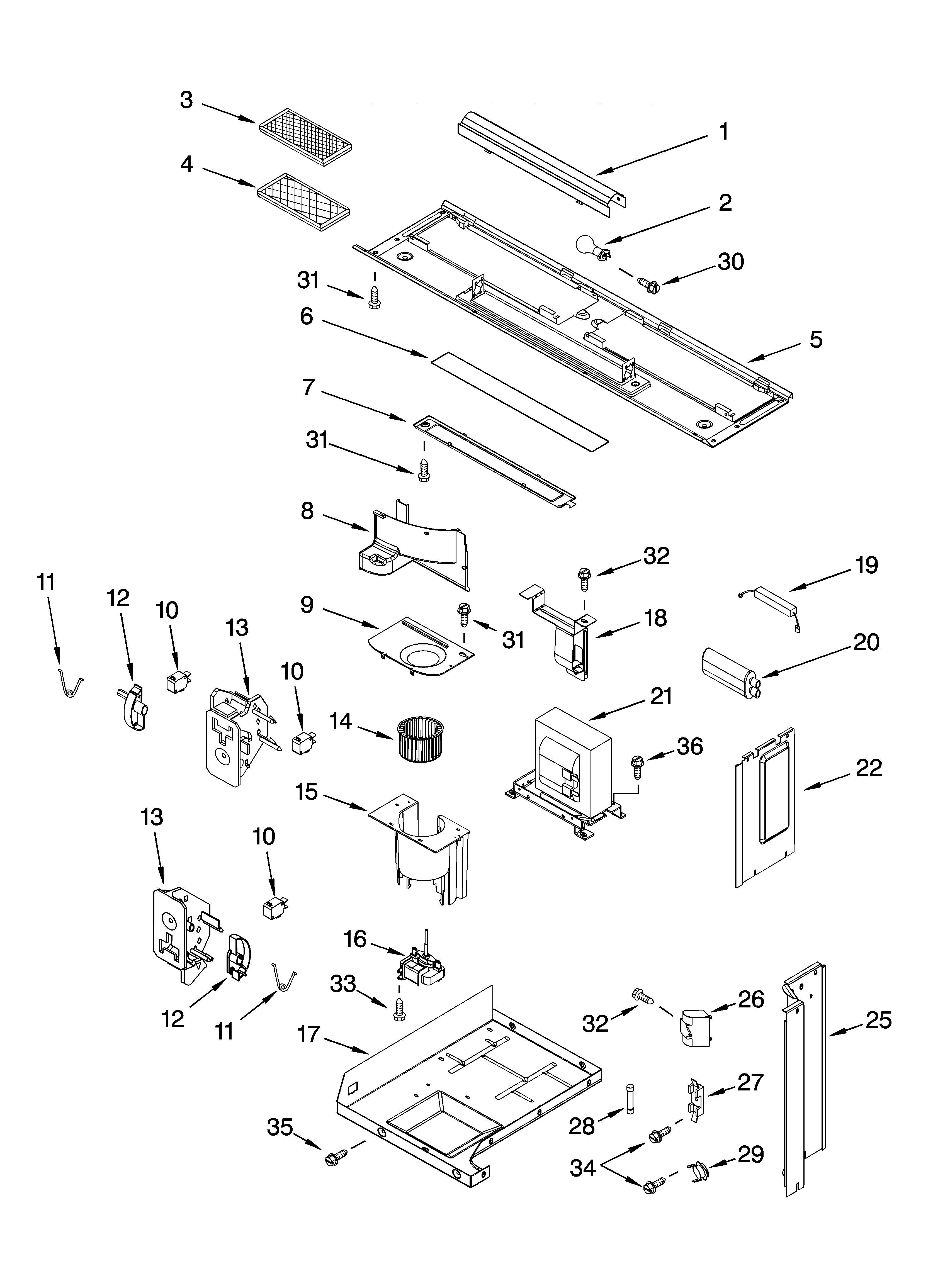 Interior and ventilation parts