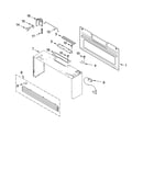 Cabinet and installation parts