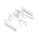 Cabinet and installation parts