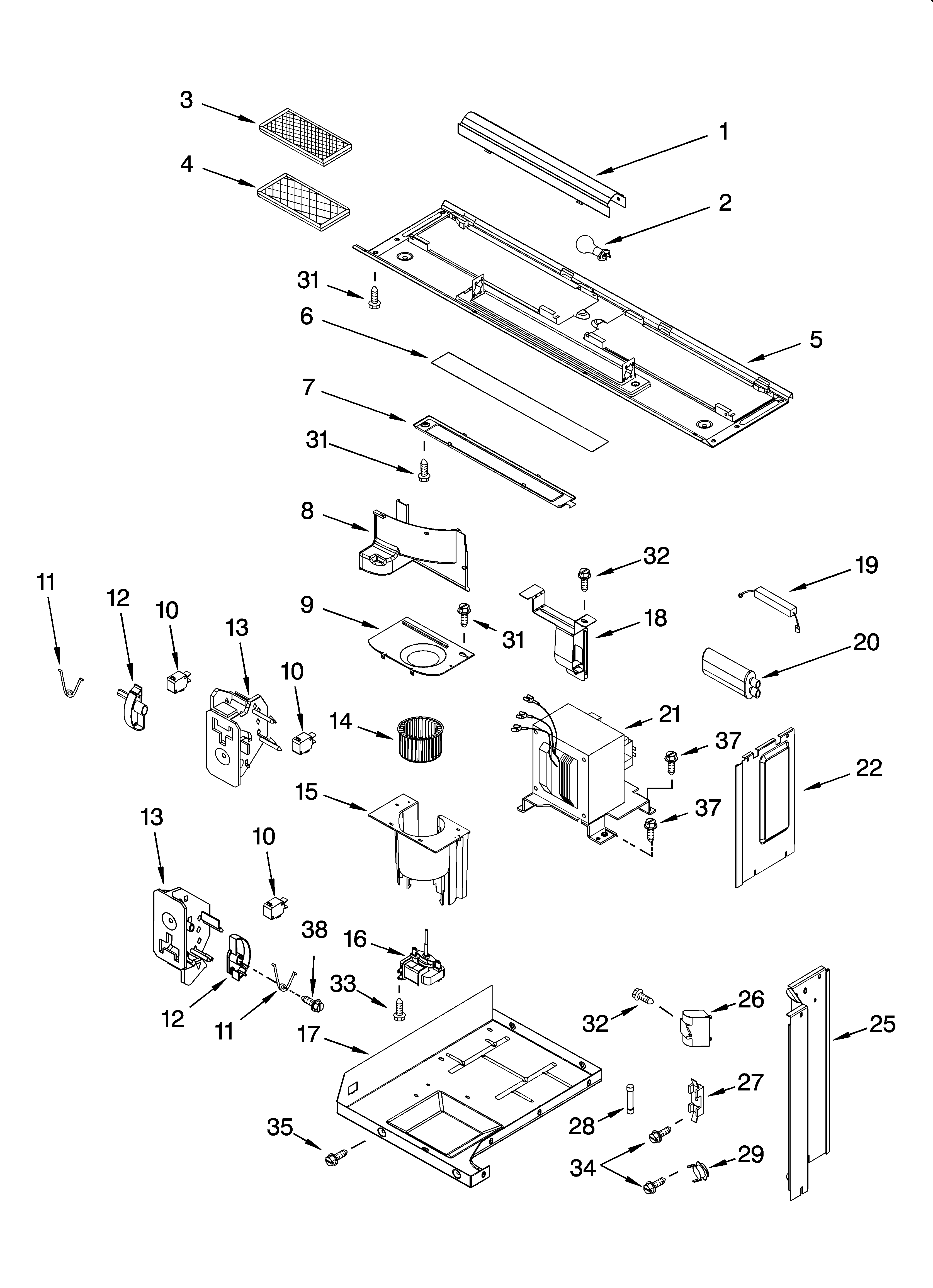 Interior and ventilation parts