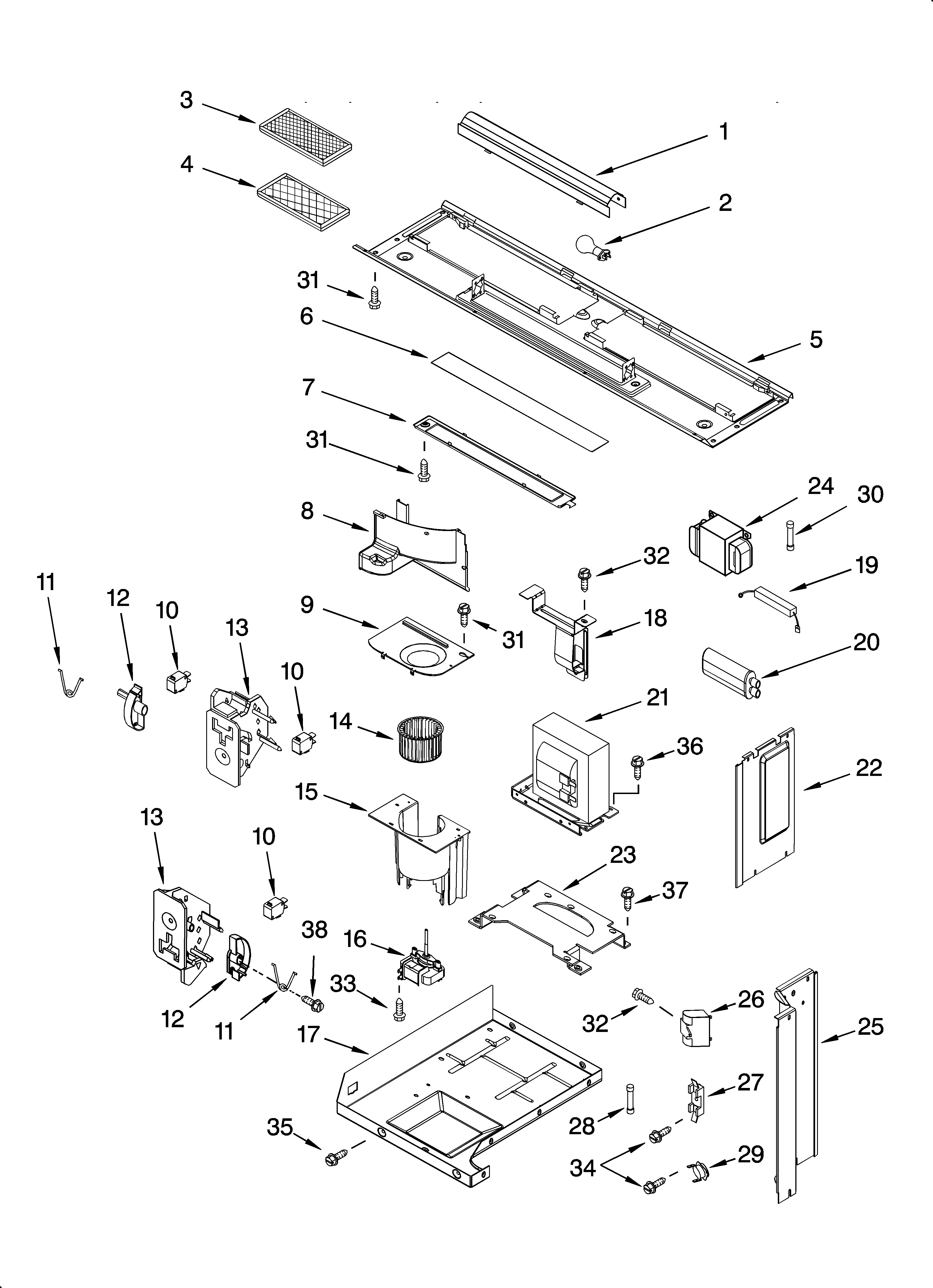 Interior and ventilation parts