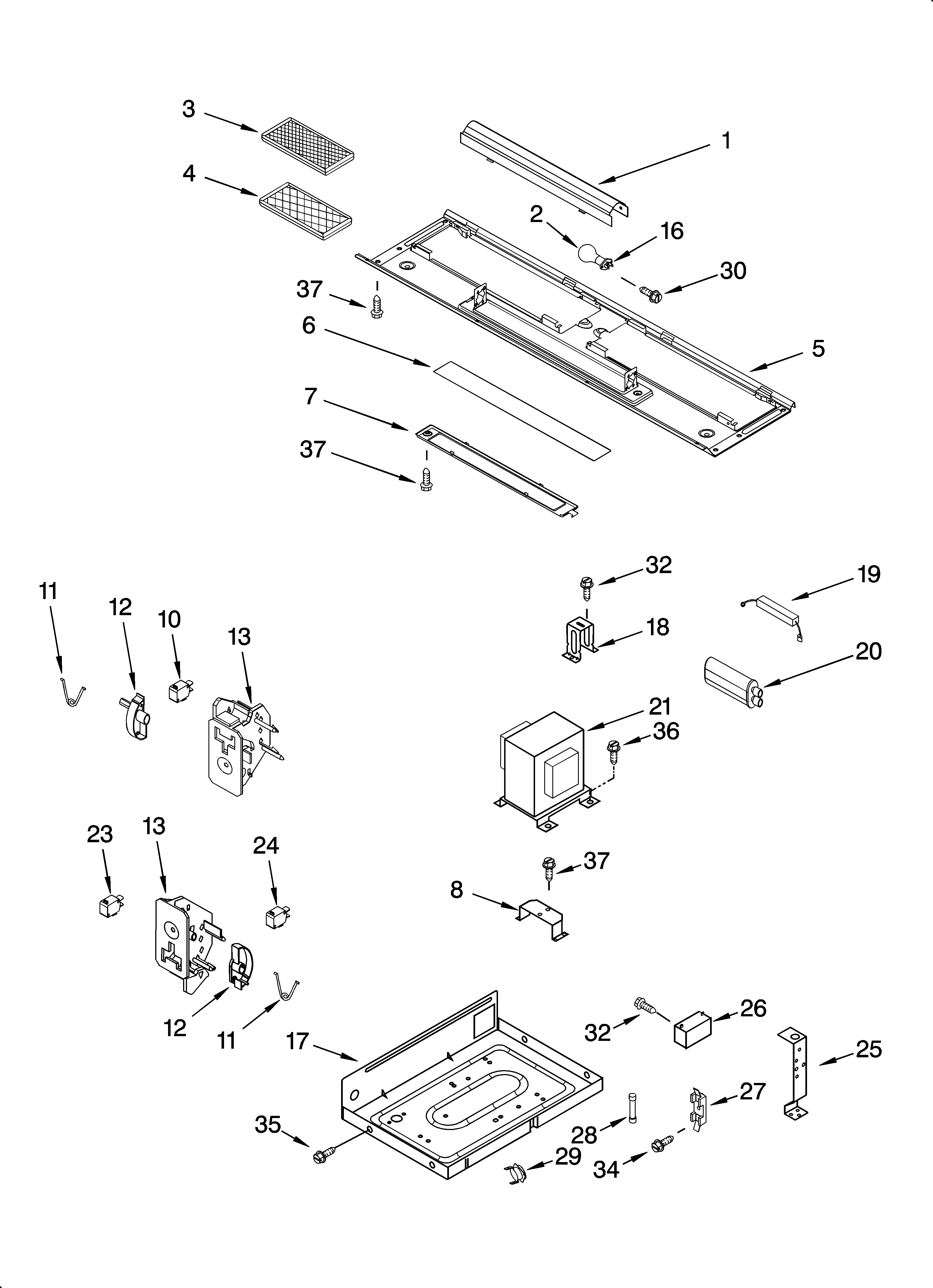Interior and ventilation parts