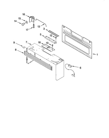 Cabinet and installation parts
