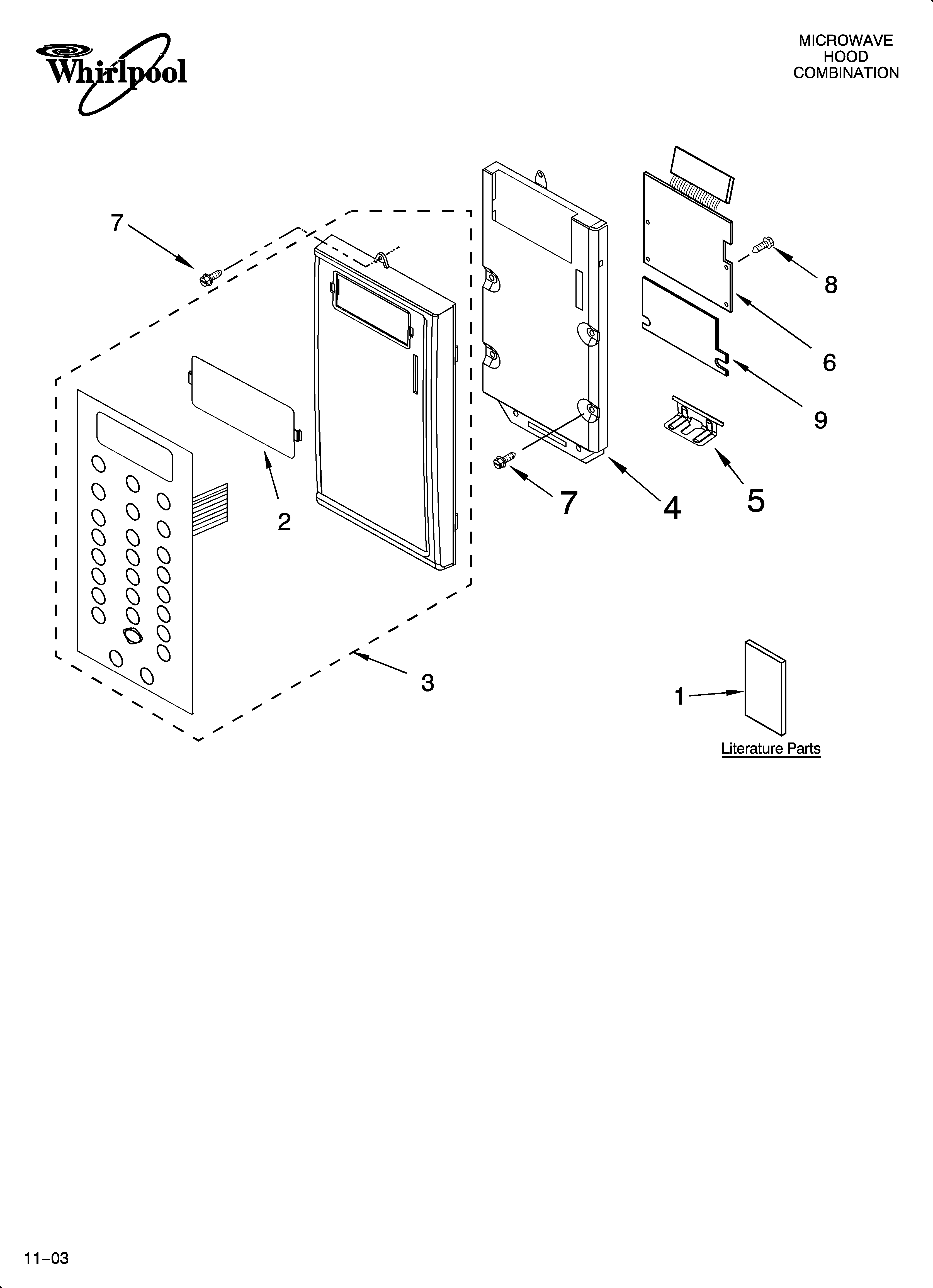 Control panel parts