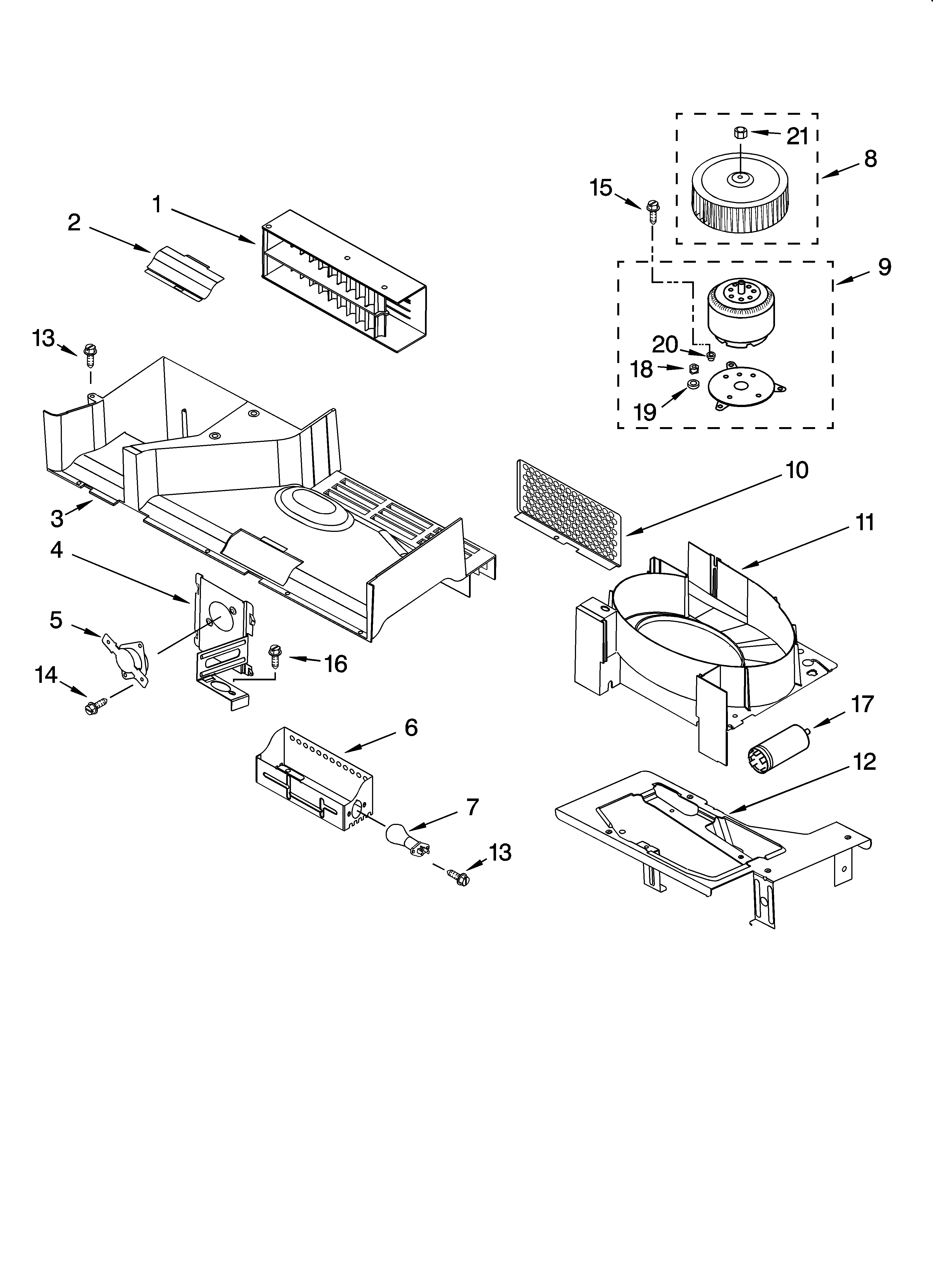 Air flow parts