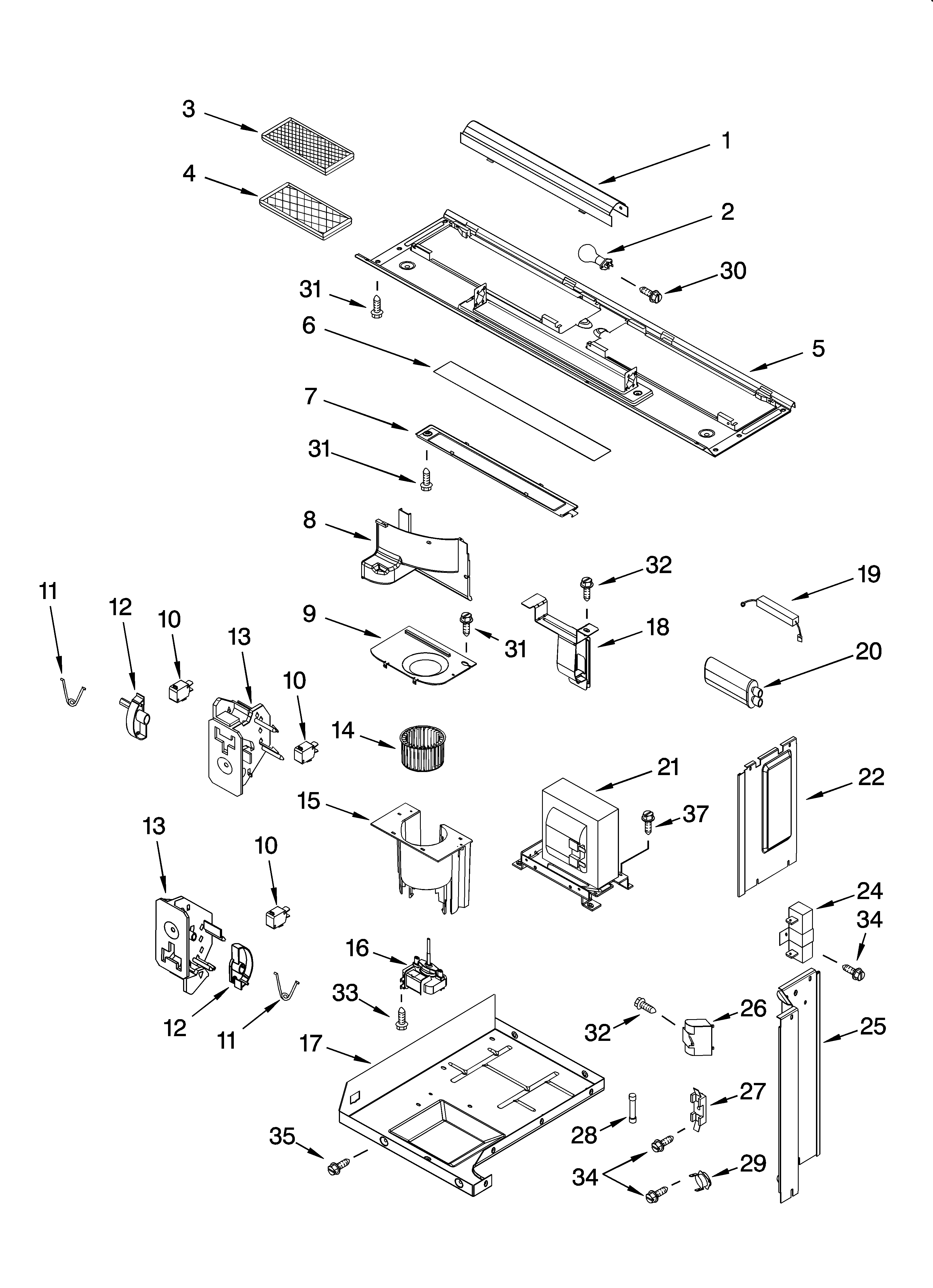 Interior and ventilation parts