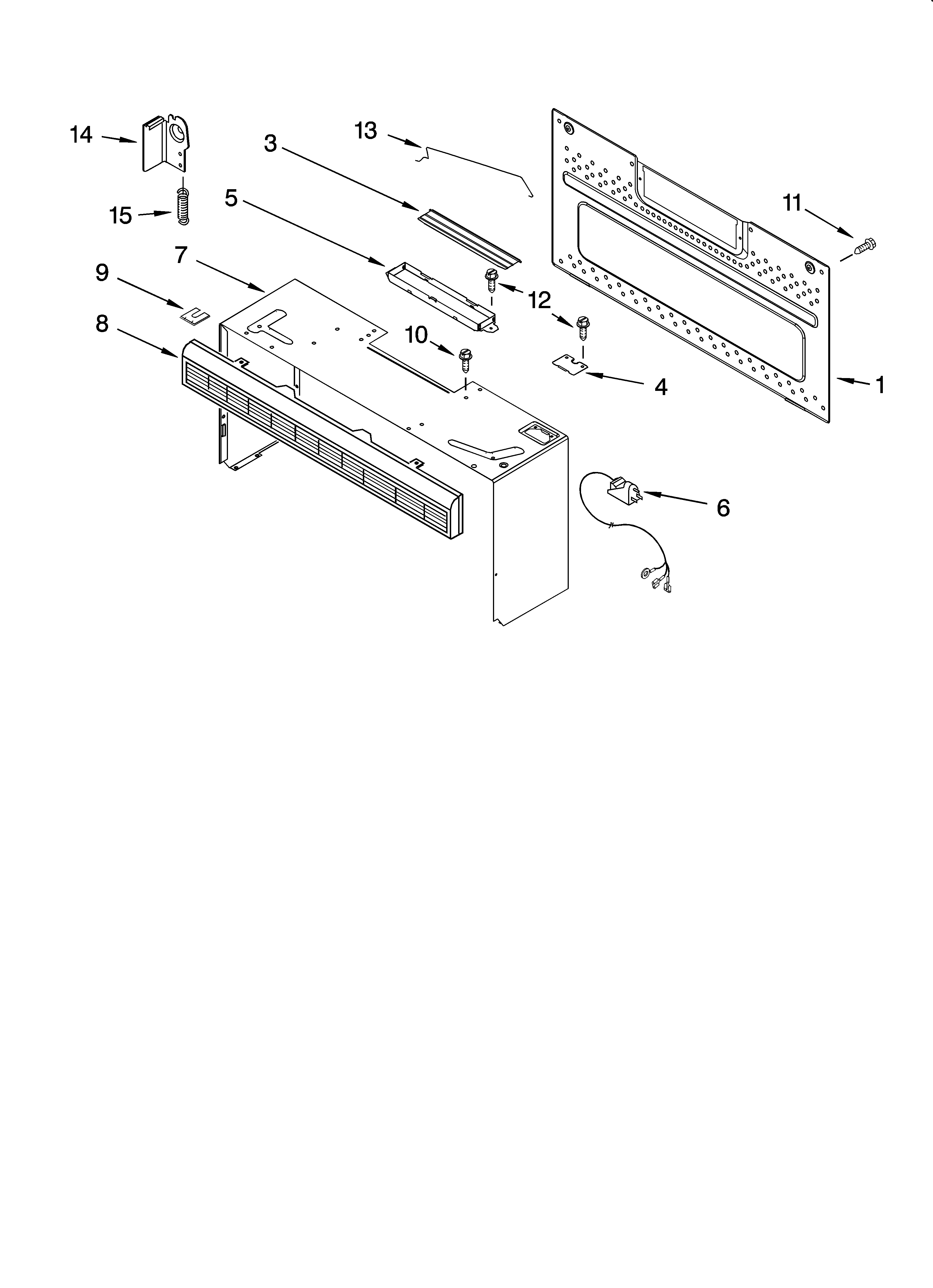 Cabinet and installation parts