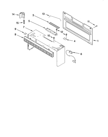 Cabinet and installation parts