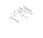 Whirlpool YMH7155XMB1 cabinet and installation parts diagram