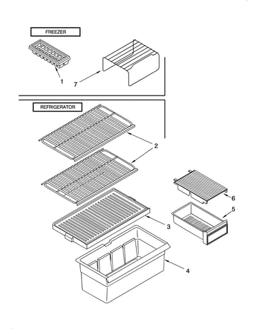 Shelf parts, optional parts