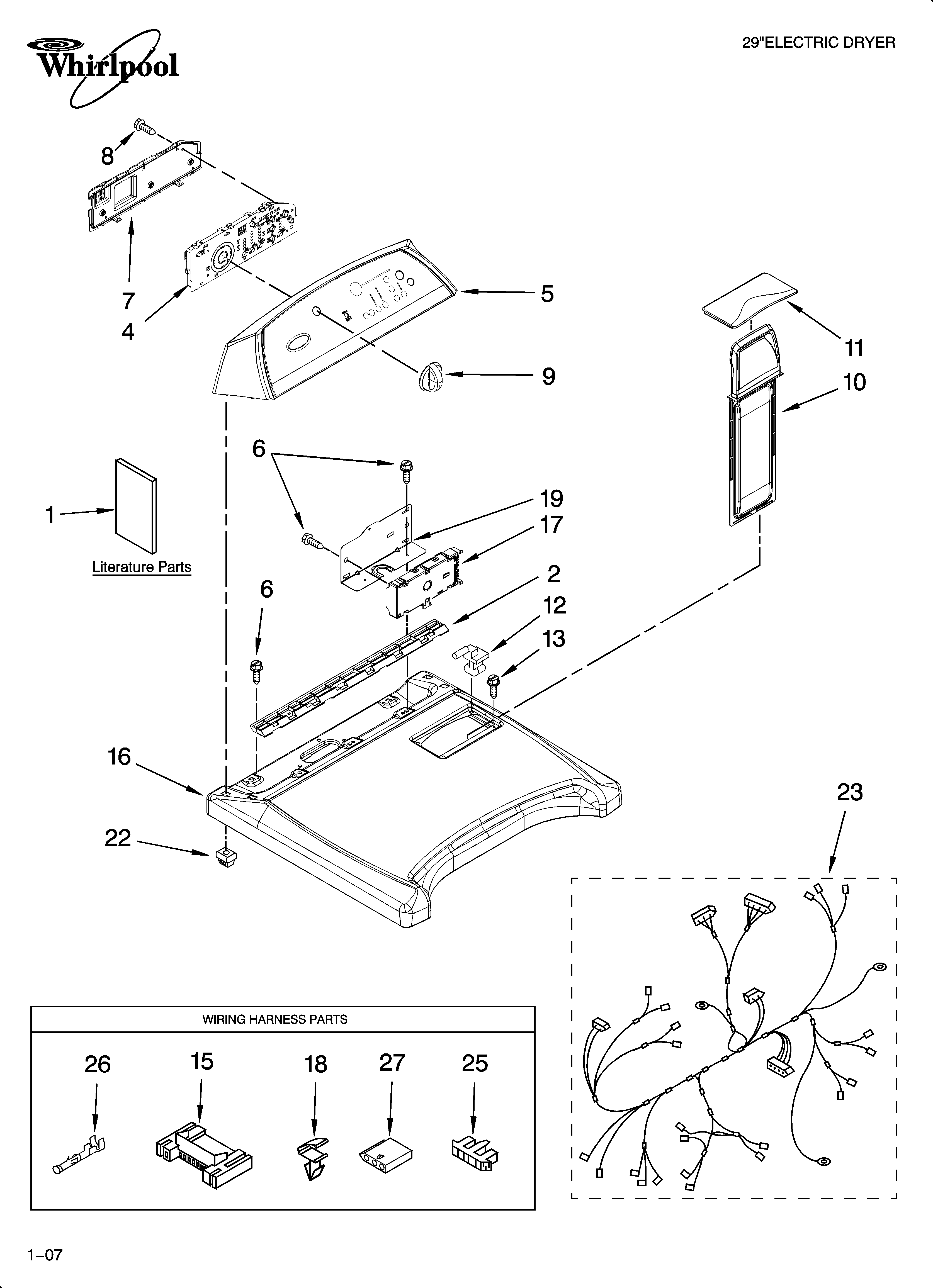 Top and console parts