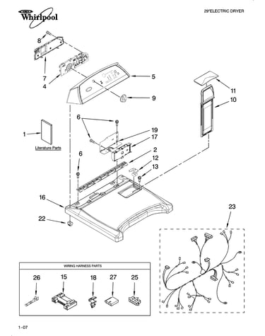 Top and console parts