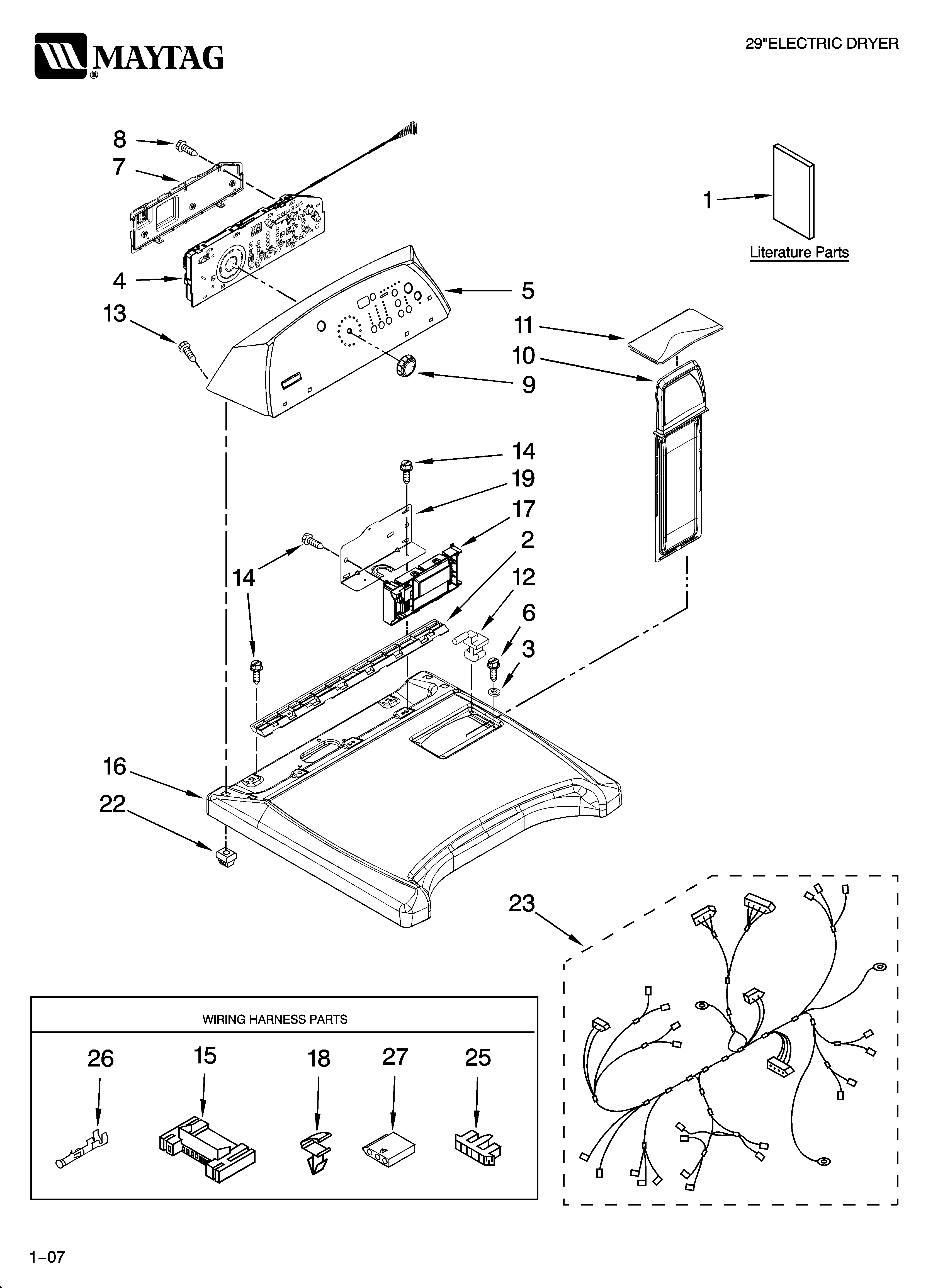 Top and console parts