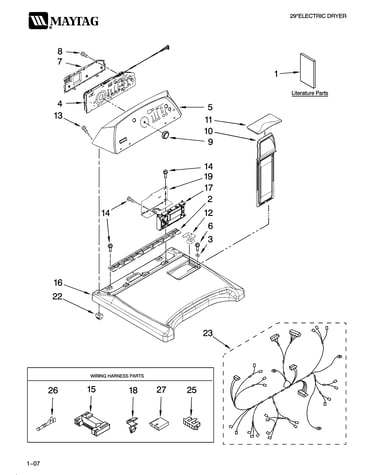 Top and console parts