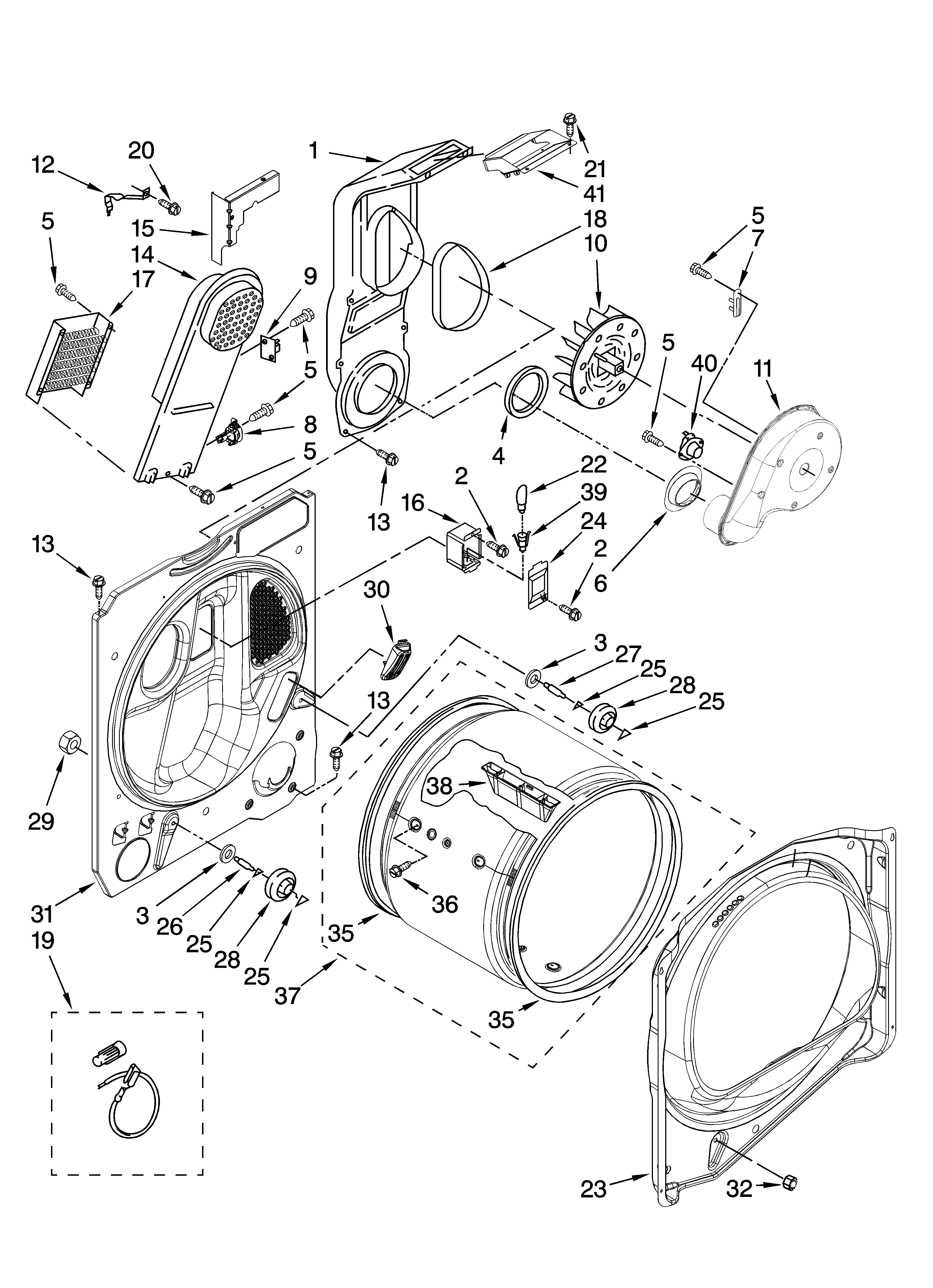 Bulkhead parts, optional parts (not included)
