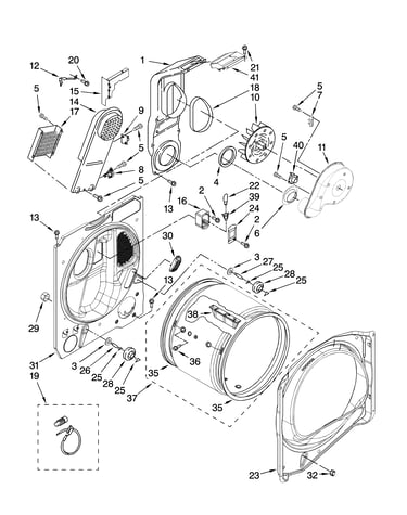 Bulkhead parts, optional parts (not included)