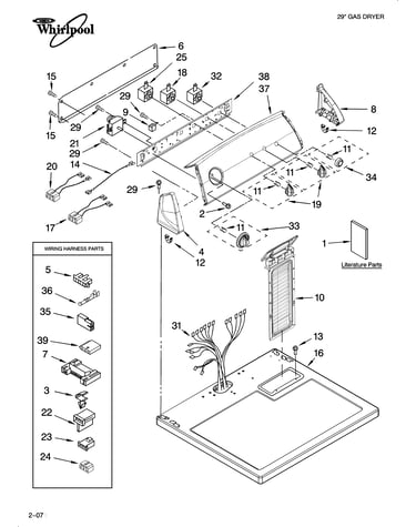 Top and console parts