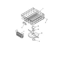 Crosley CUD6710TQ0 lower dishrack parts, optional parts (not included) diagram