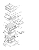 Refrigerator shelf parts