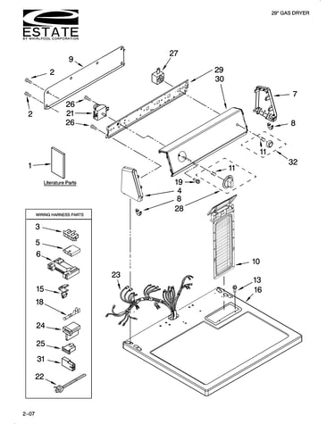 Top and console parts