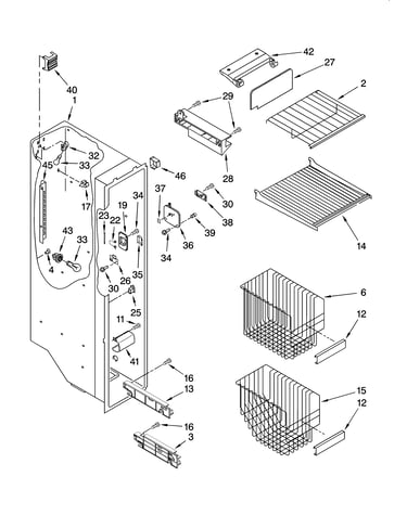 Freezer liner parts