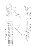 Motor and ice container parts