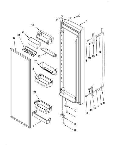 Refrigerator door parts