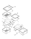 Refrigerator shelf parts