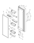 Refrigerator door parts