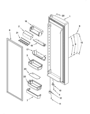 Refrigerator door parts