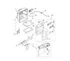 Whirlpool GS6NVEXST00 dispenser front parts diagram