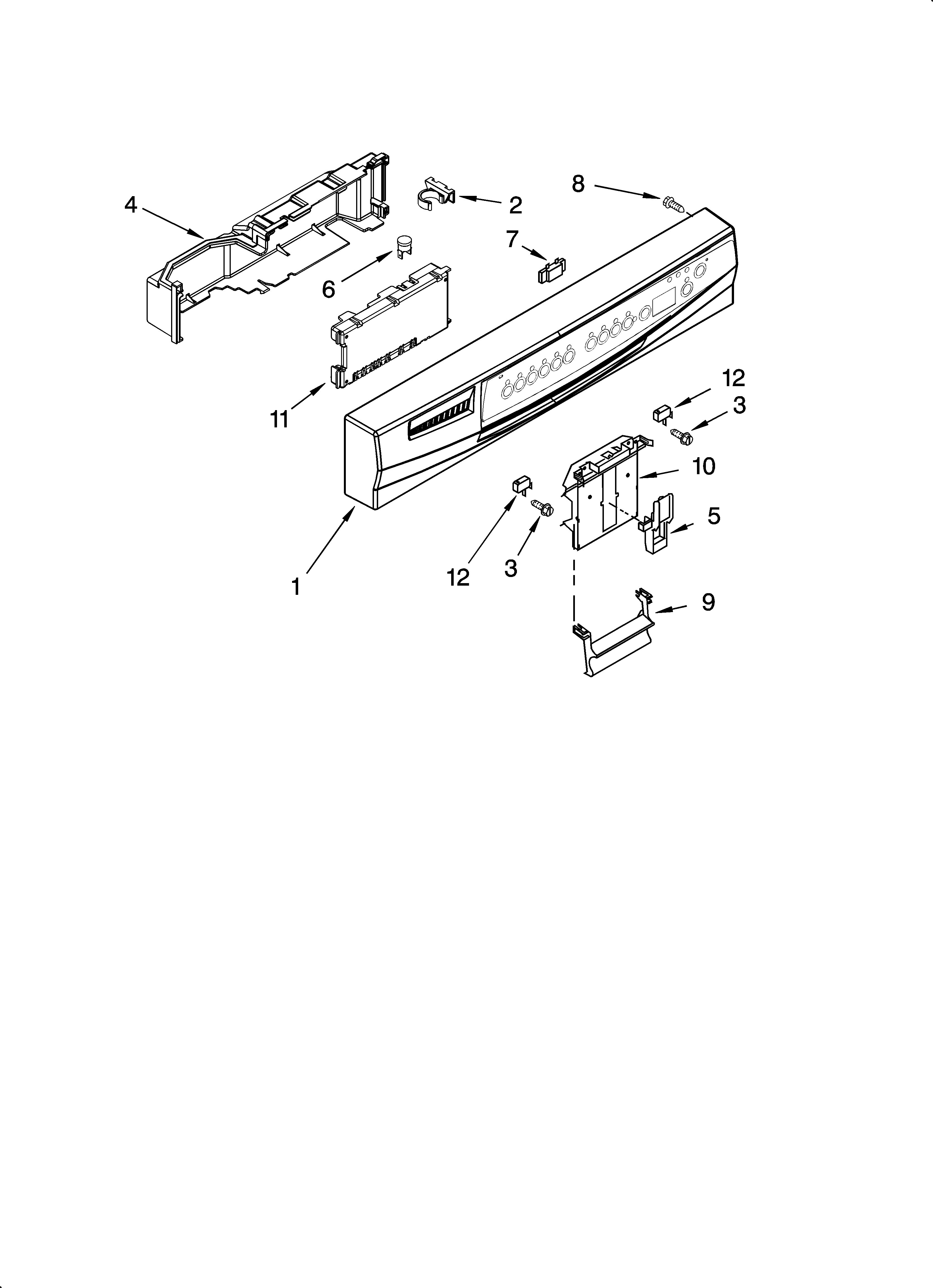 Control panel parts